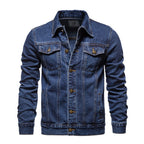 Veste chemise en denim décontracté pour homme