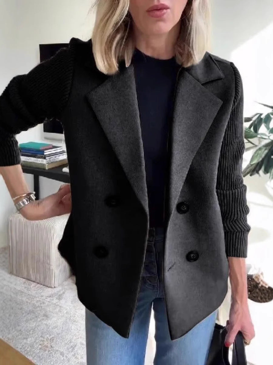 Manteau en laine décontracté