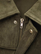 Manteau en daim pour femme