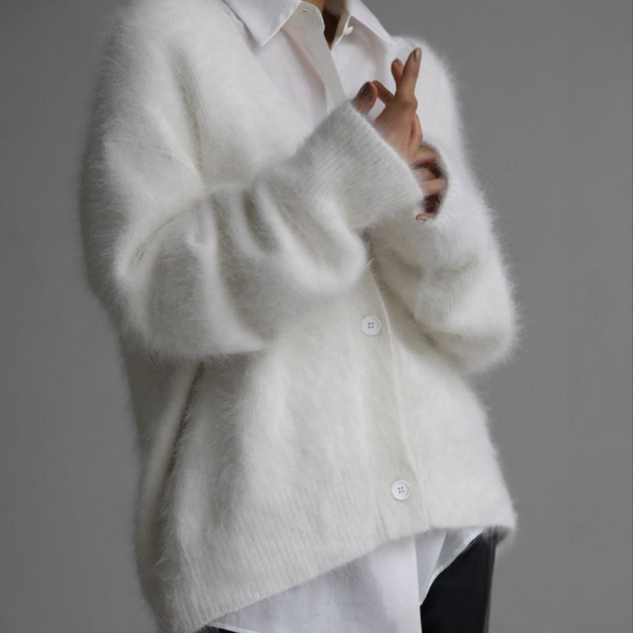 Cardigan à col en V pour femmes