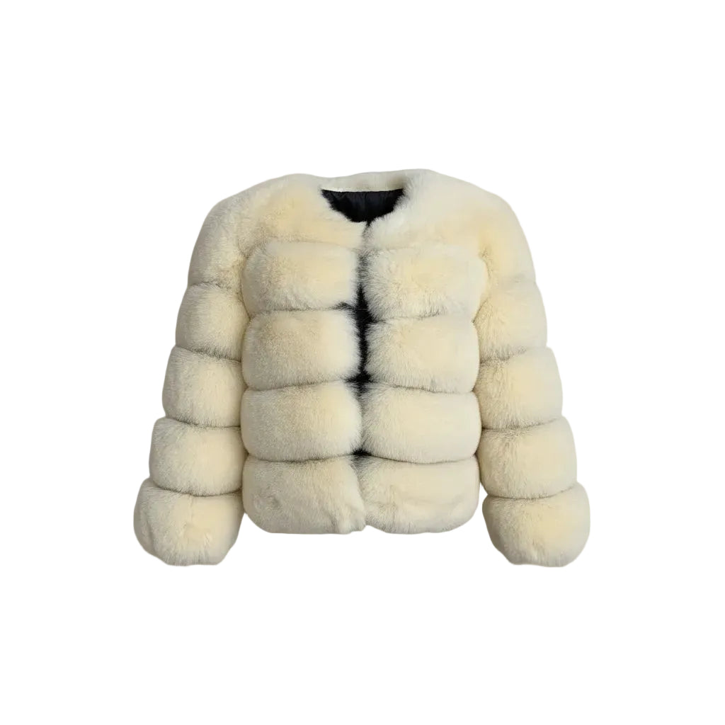 Manteau de fourrure bouffants