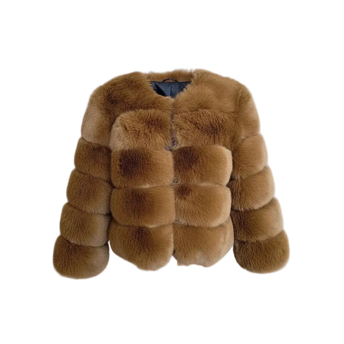 Manteau de fourrure bouffants