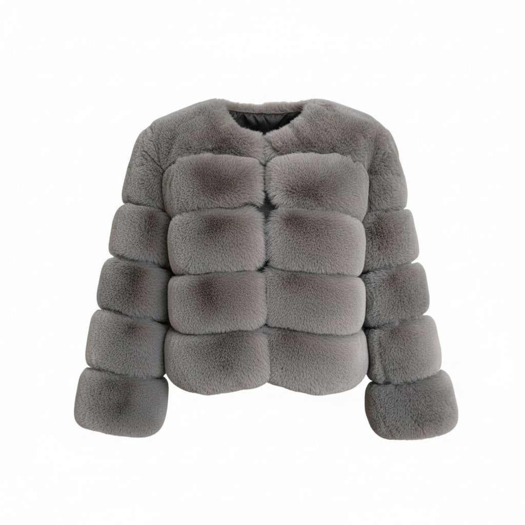 Manteau de fourrure bouffants