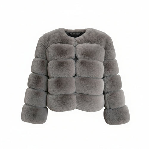 Manteau de fourrure bouffants