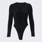 Robe une pièce, moulante et échancrée