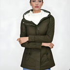 Manteau mi-long couleur unie