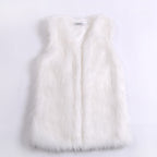 Fox fur sleeveless vest