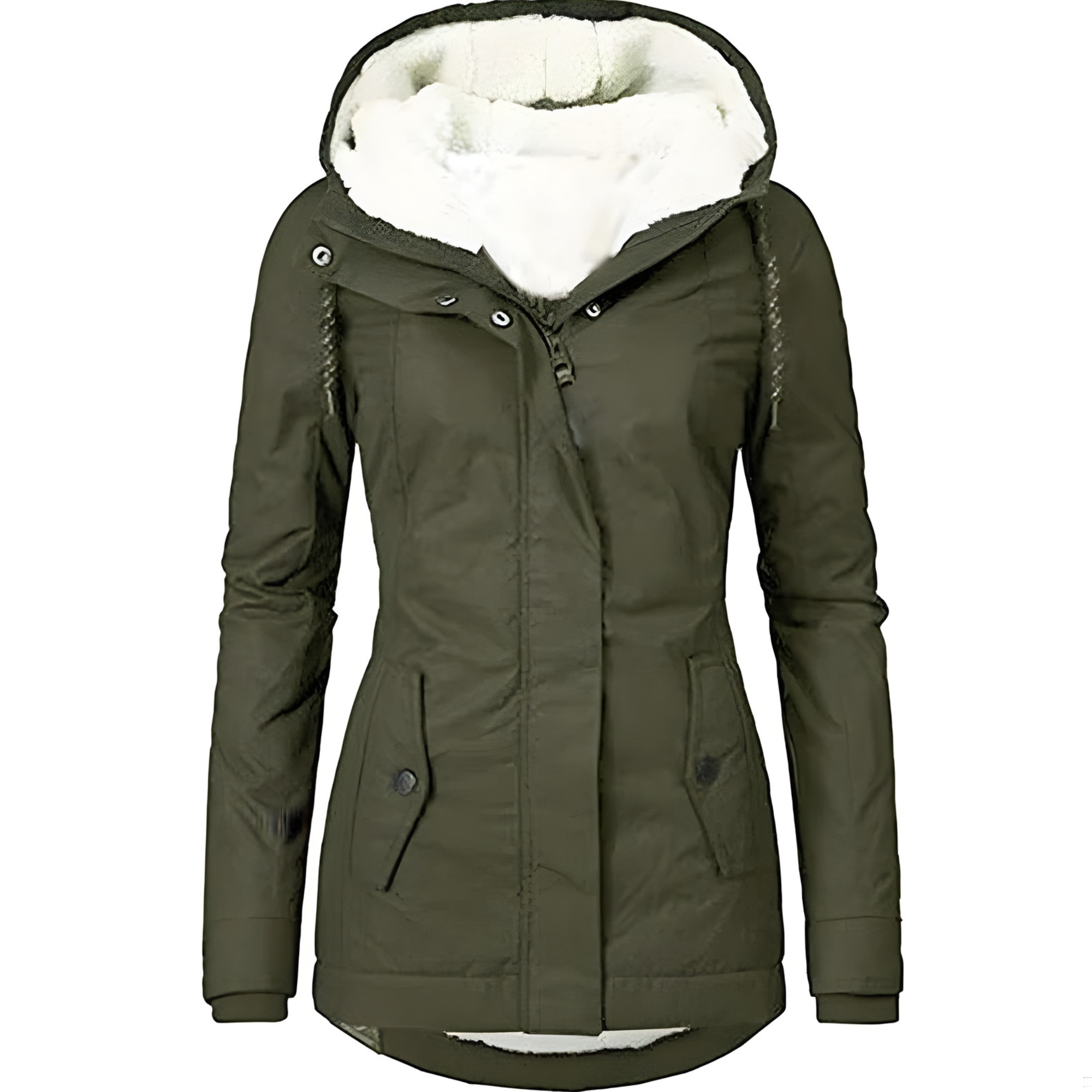 Manteau mi-long couleur unie