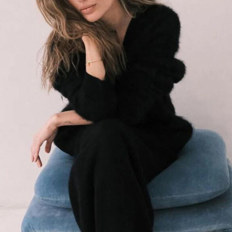 Cardigan à col en V pour femmes