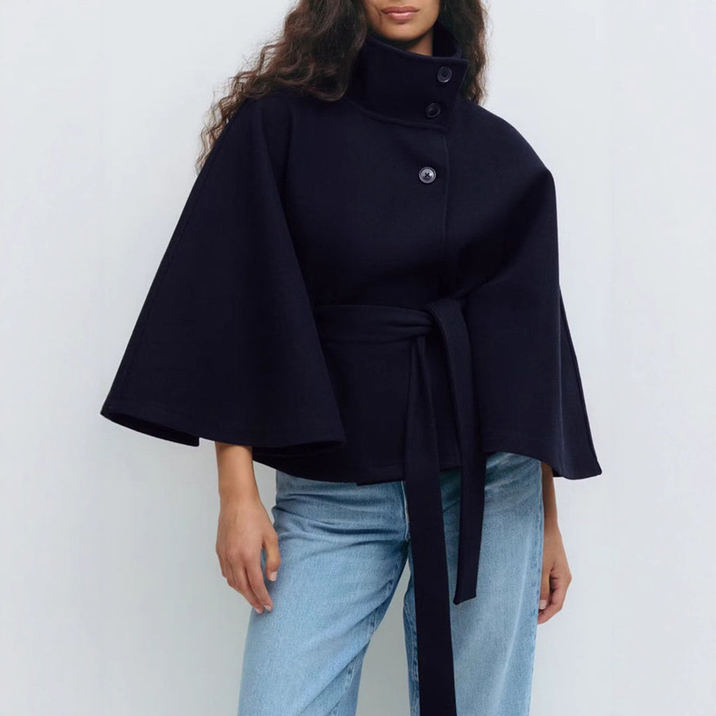 Manteau de couleur unie pour femmes automne et hiver, trench