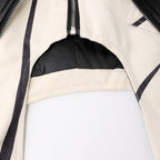 Veste courte à revers contrastés avant-gardiste