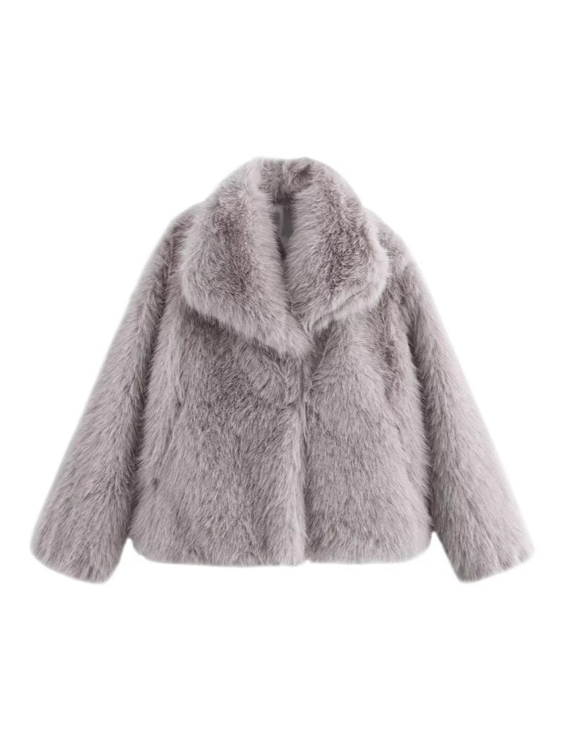 Manteau en fausse fourrure