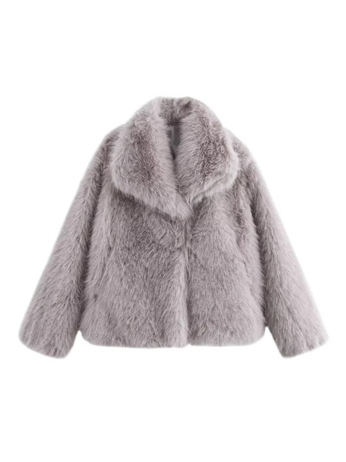 Manteau en fausse fourrure