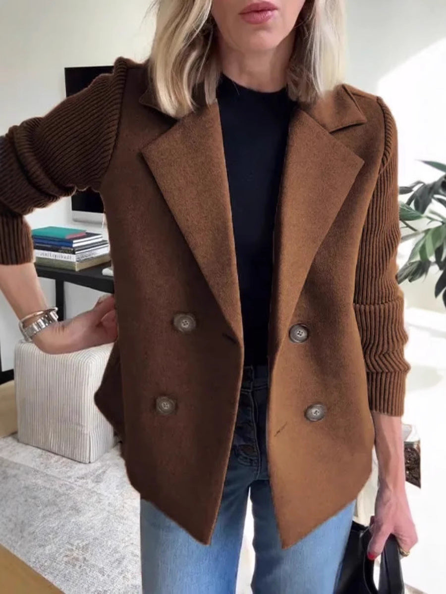Manteau en laine décontracté