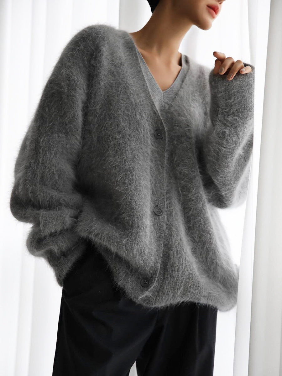 Cardigan à col en V pour femmes