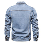 Veste chemise en denim décontracté pour homme