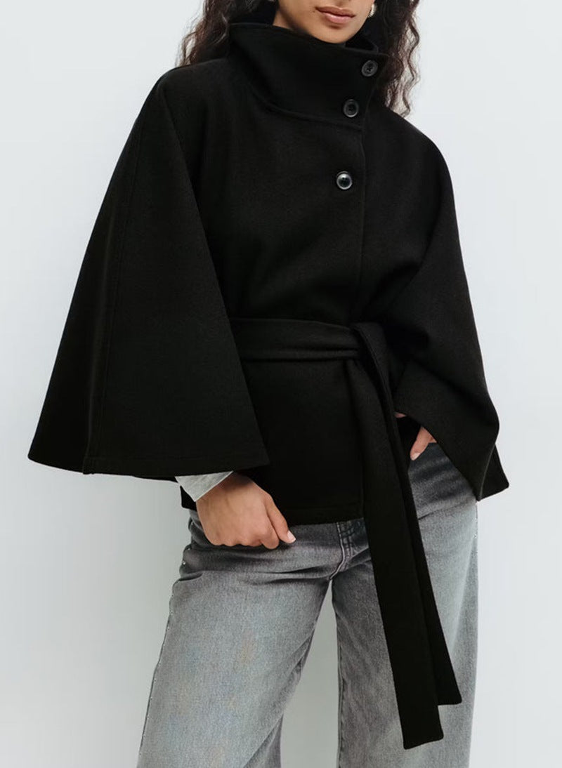 Manteau de couleur unie pour femmes automne et hiver, trench
