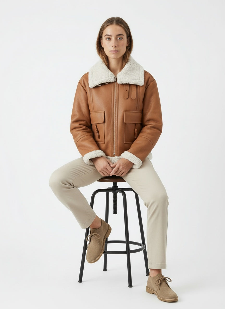 Veste pour femme doublée en polaire