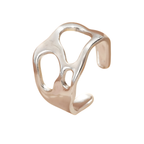 Bague baroque ajustable en acier inoxydable