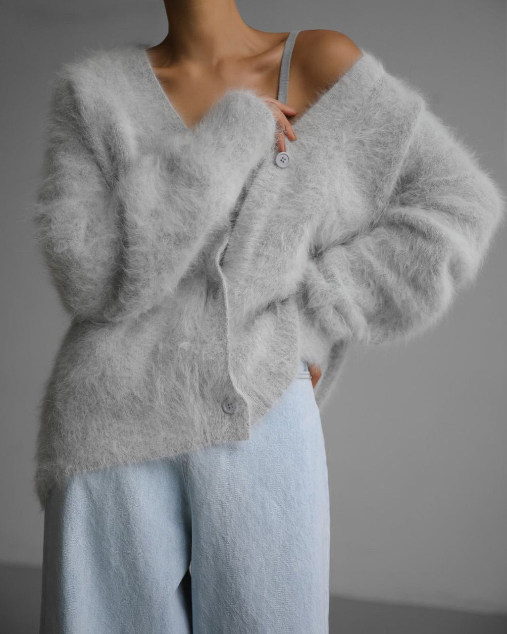 Cardigan à col en V pour femmes
