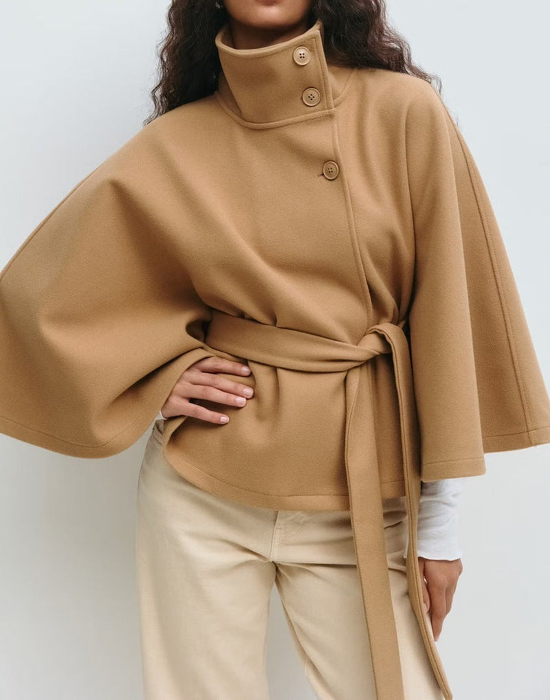 Manteau de couleur unie pour femmes automne et hiver, trench