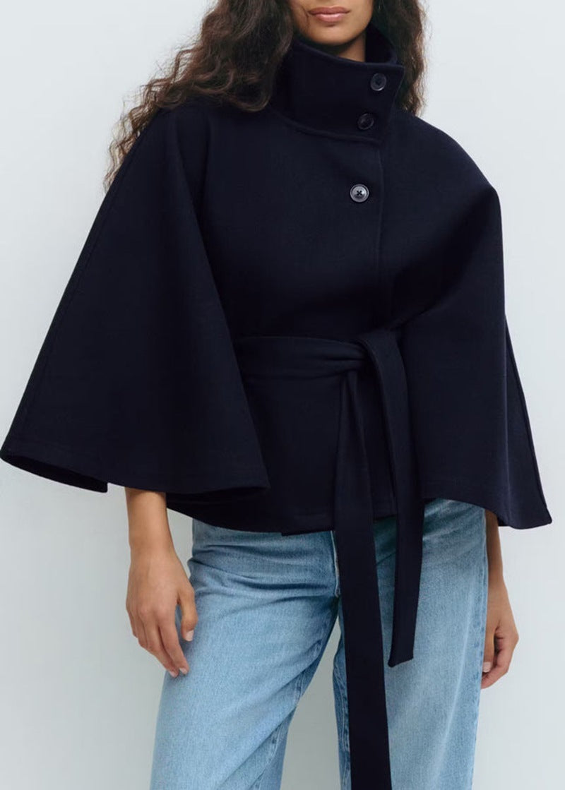 Manteau de couleur unie pour femmes automne et hiver, trench