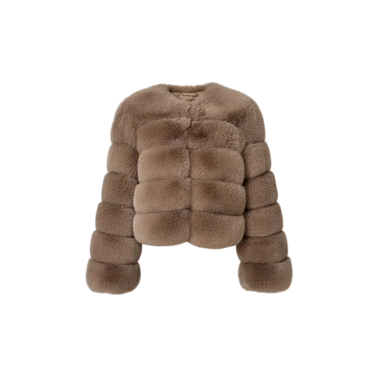 Manteau de fourrure bouffants