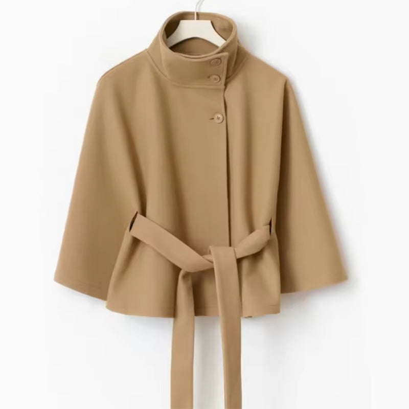 Manteau de couleur unie pour femmes automne et hiver, trench