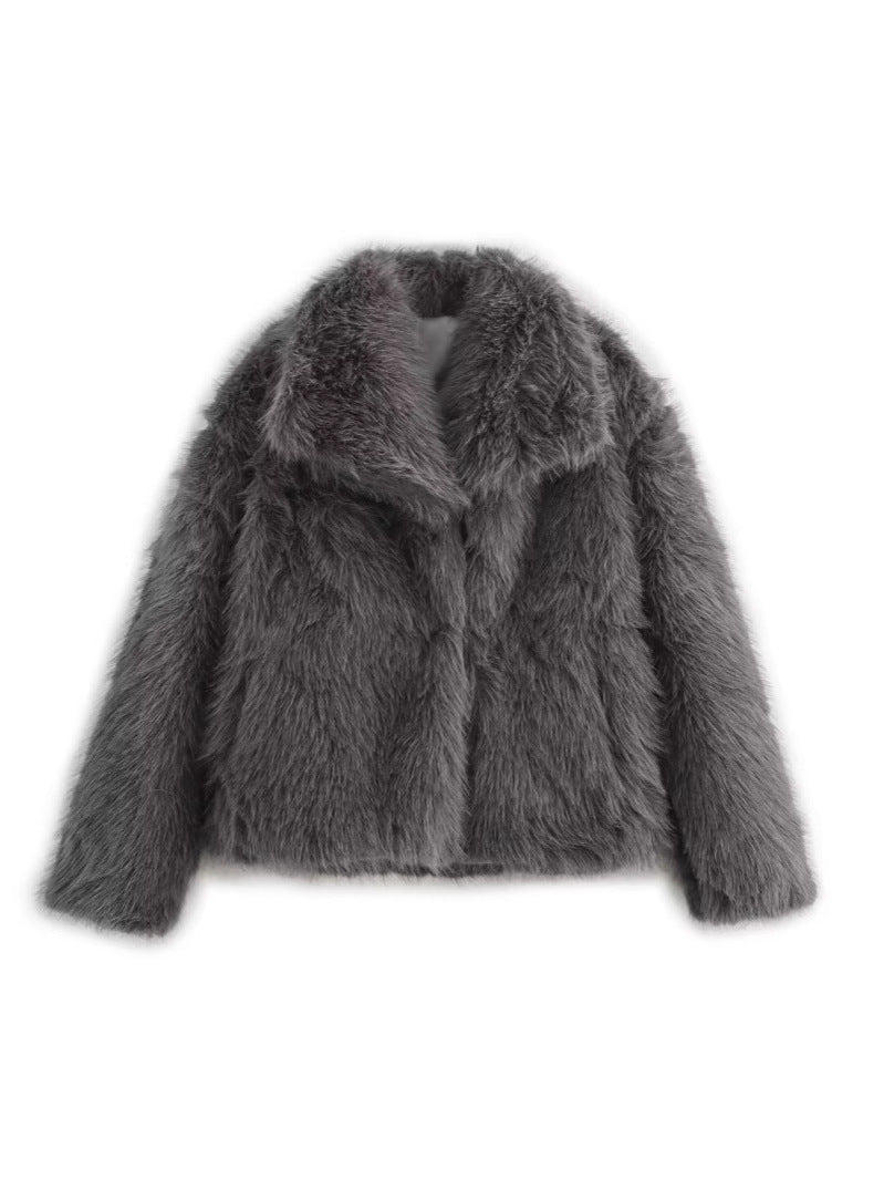 Manteau en fausse fourrure