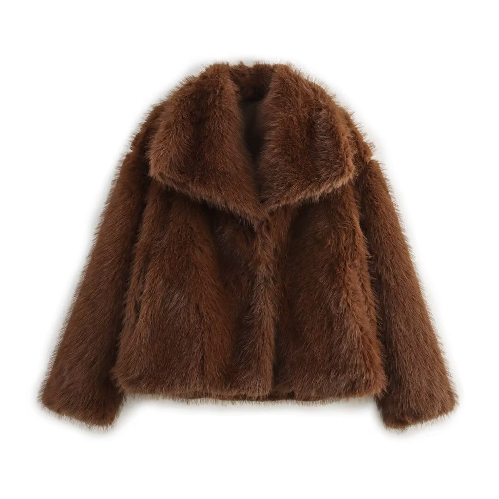 Manteau en fausse fourrure