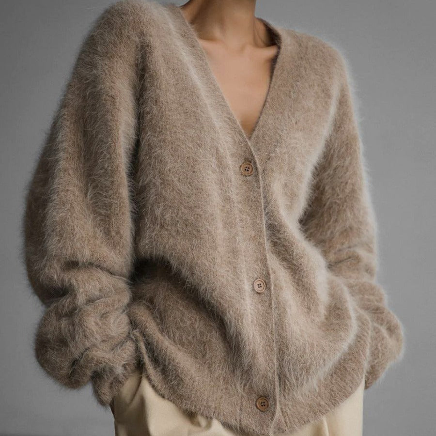 Cardigan à col en V pour femmes