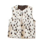 Faux fur sleeveless vest