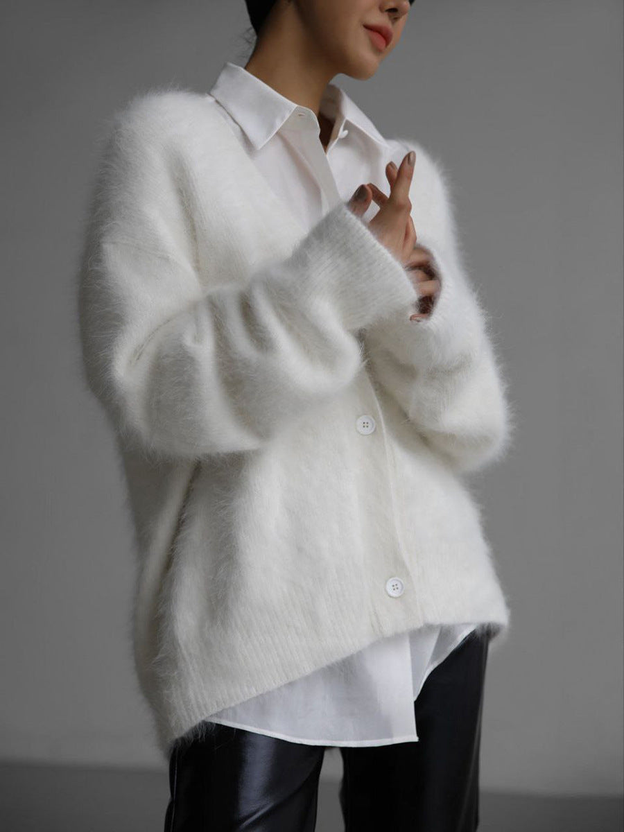 Cardigan à col en V pour femmes