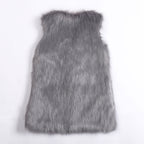 Fox fur sleeveless vest