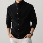 Men's Casual Thick Semi-turtleneck Sweater Old Money Style