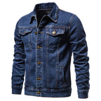 Veste chemise en denim décontracté pour homme