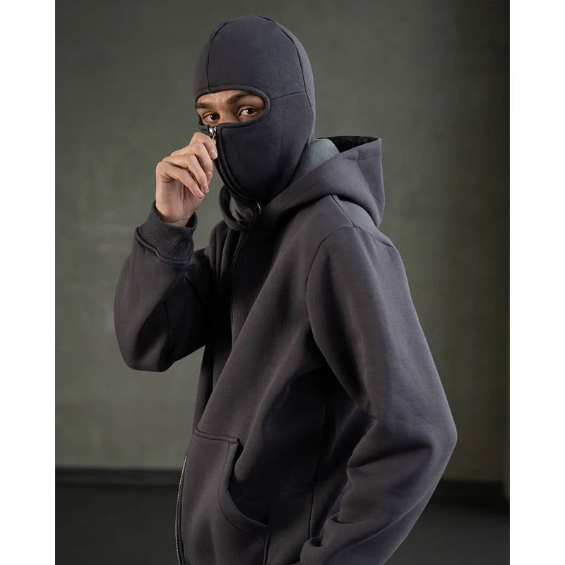 Veste à capuche zippée