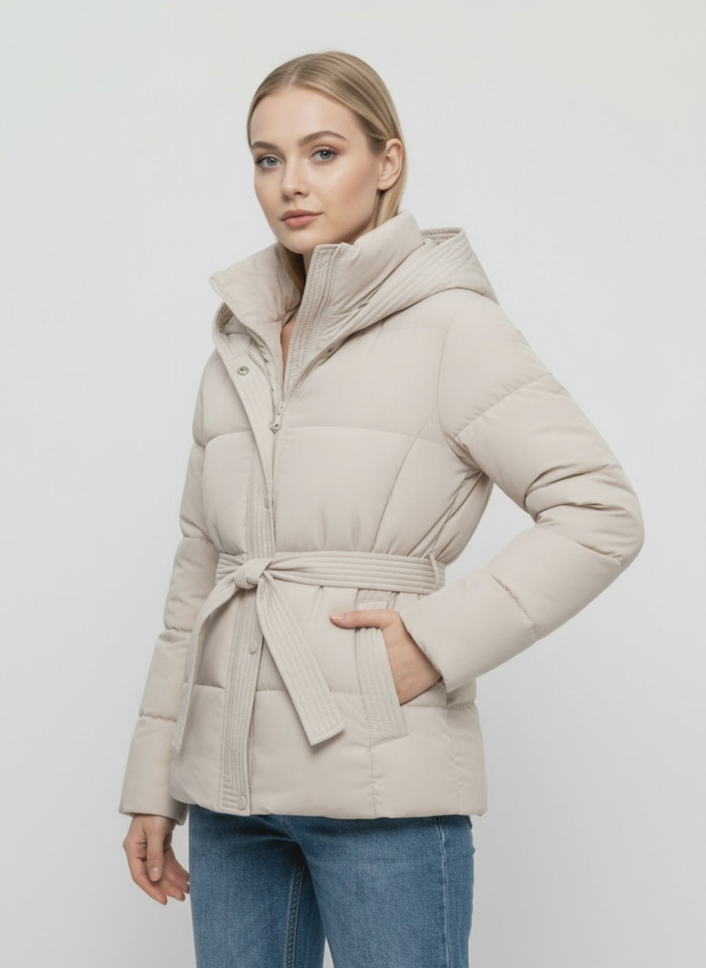 Veste courte rembourrée pour femmes