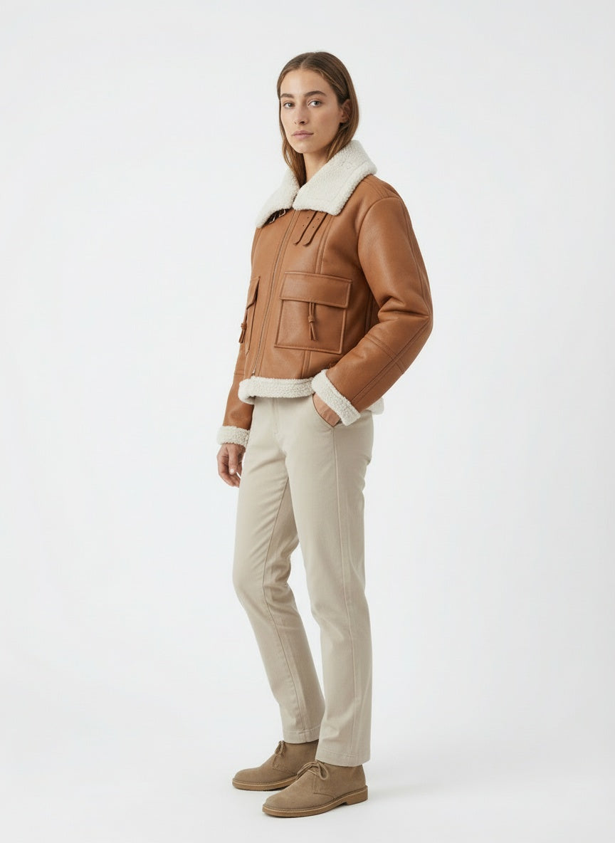 Veste pour femme doublée en polaire