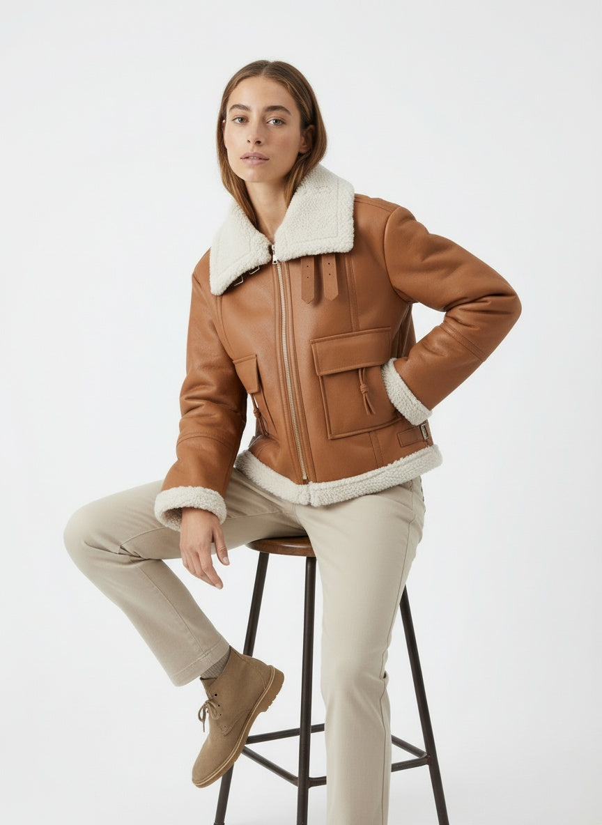 Veste pour femme doublée en polaire